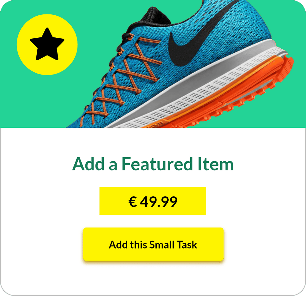Add a Featured Item -  Button Off